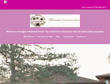 Tablet Screenshot of branniganchiropractic.com